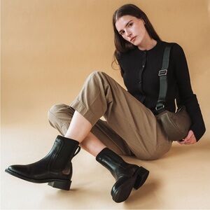 Poppy Barley Metro Chelsea Boot in Black